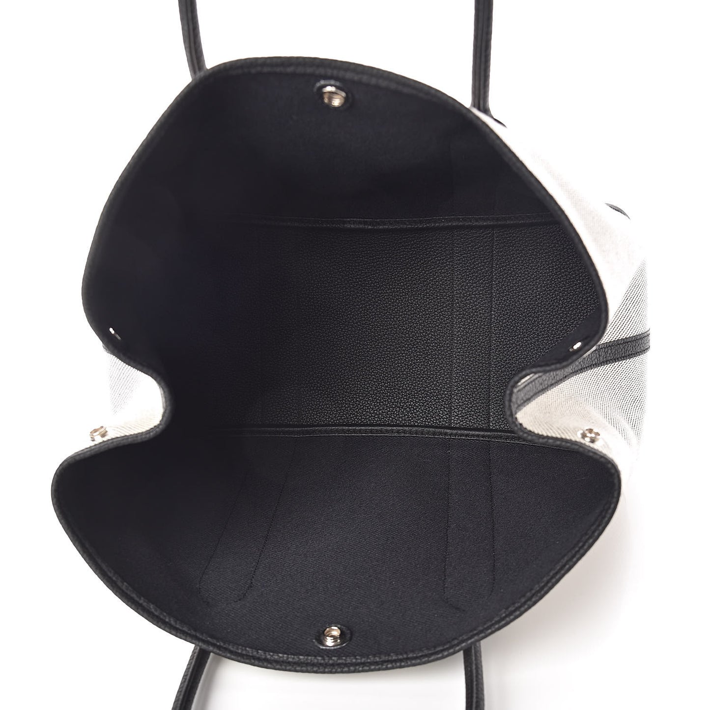 Twill H Negonda Garden Party 36 MM Tote Ecru Black