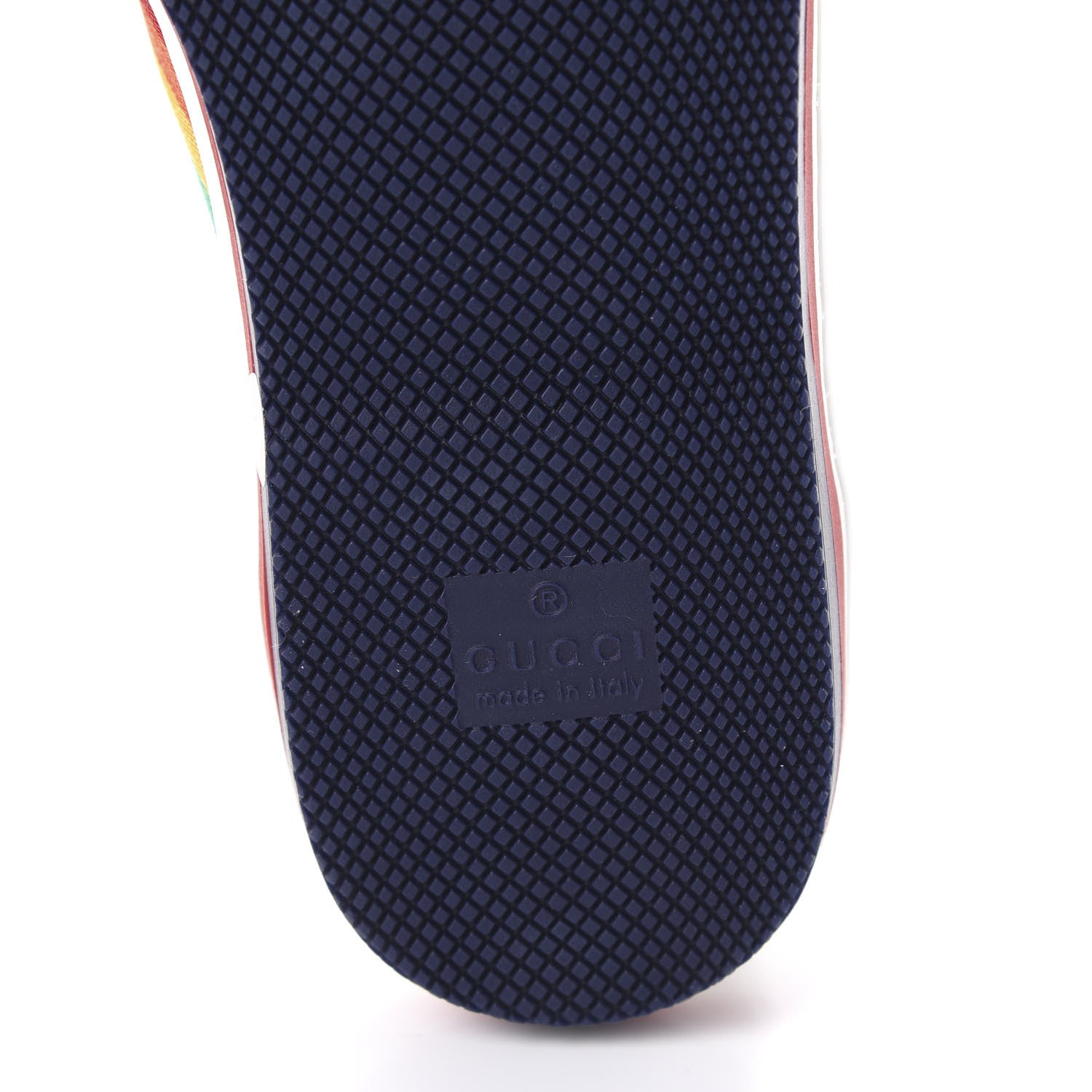 Gucci Suede Rainbow Womens G74 Sneakers 35 White 6 of 9