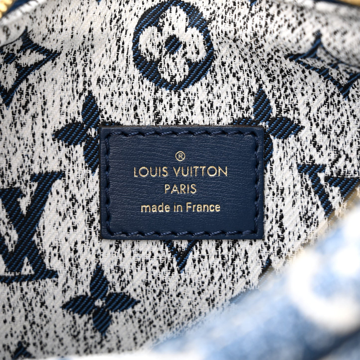 Monogram Jacquard Denim Loop Bleu