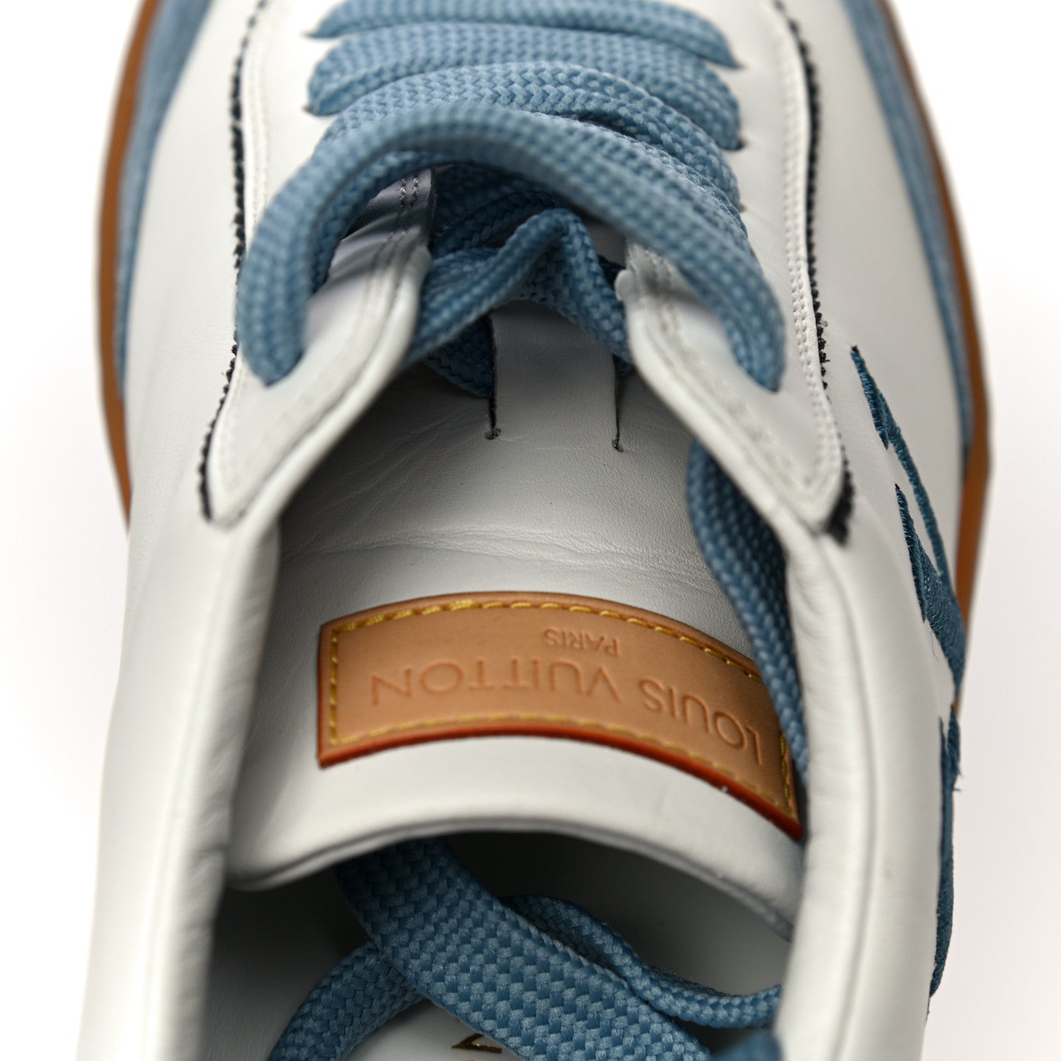 Louis Vuitton Calfskin Frontrow Sneakers 36 Blue 14 of 16