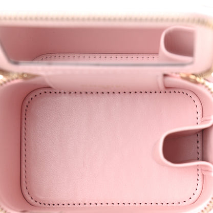 Chanel Caviar Quilted Mini Vanity Case With Chain Light Pink 7 of 10