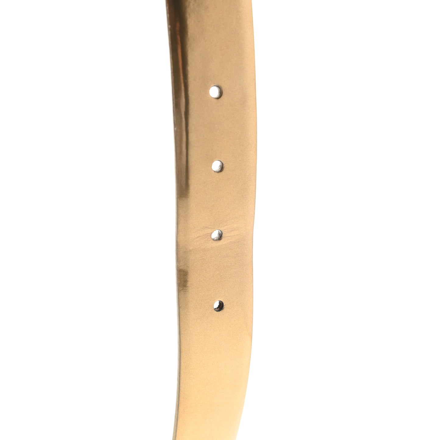Patent Calfskin Belt 85 34 Gold