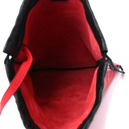 Gucci Calfskin Mens Logo Drawstring Backpack Red 6 of 10