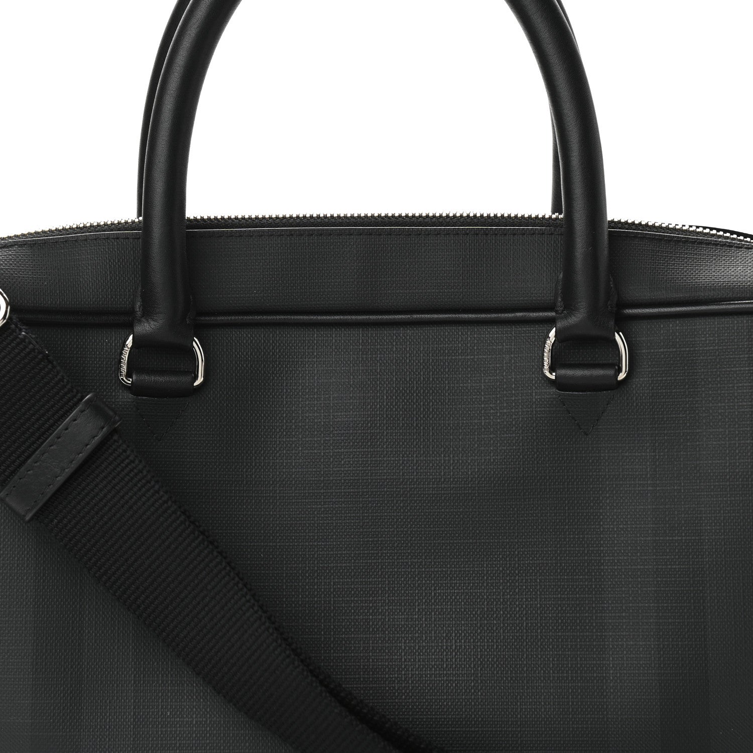 Burberry London Check Ainsworth Briefcase Dark Charcoal 10 of 16
