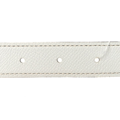 Hermes Epsom 24mm Belt Strap 75 30 White Etoupe 3 of 5