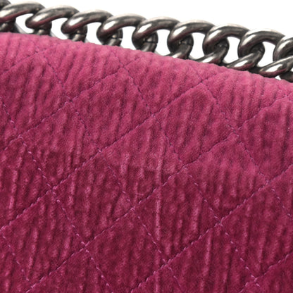 Chanel Velvet Quilted Small Boy Flap Pink 12 of 12