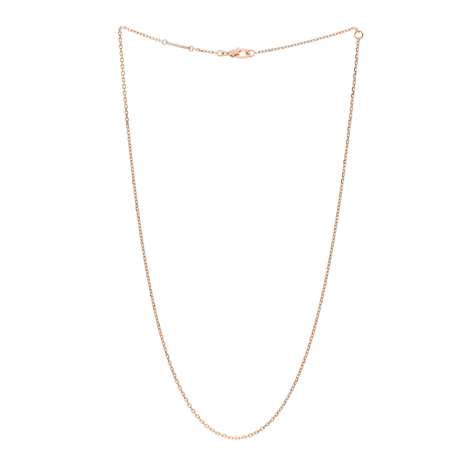 Van Cleef & Arpels VAN CLEEF & ARPELS 18K Rose Gold Trace Chain Necklace 3 of 5
