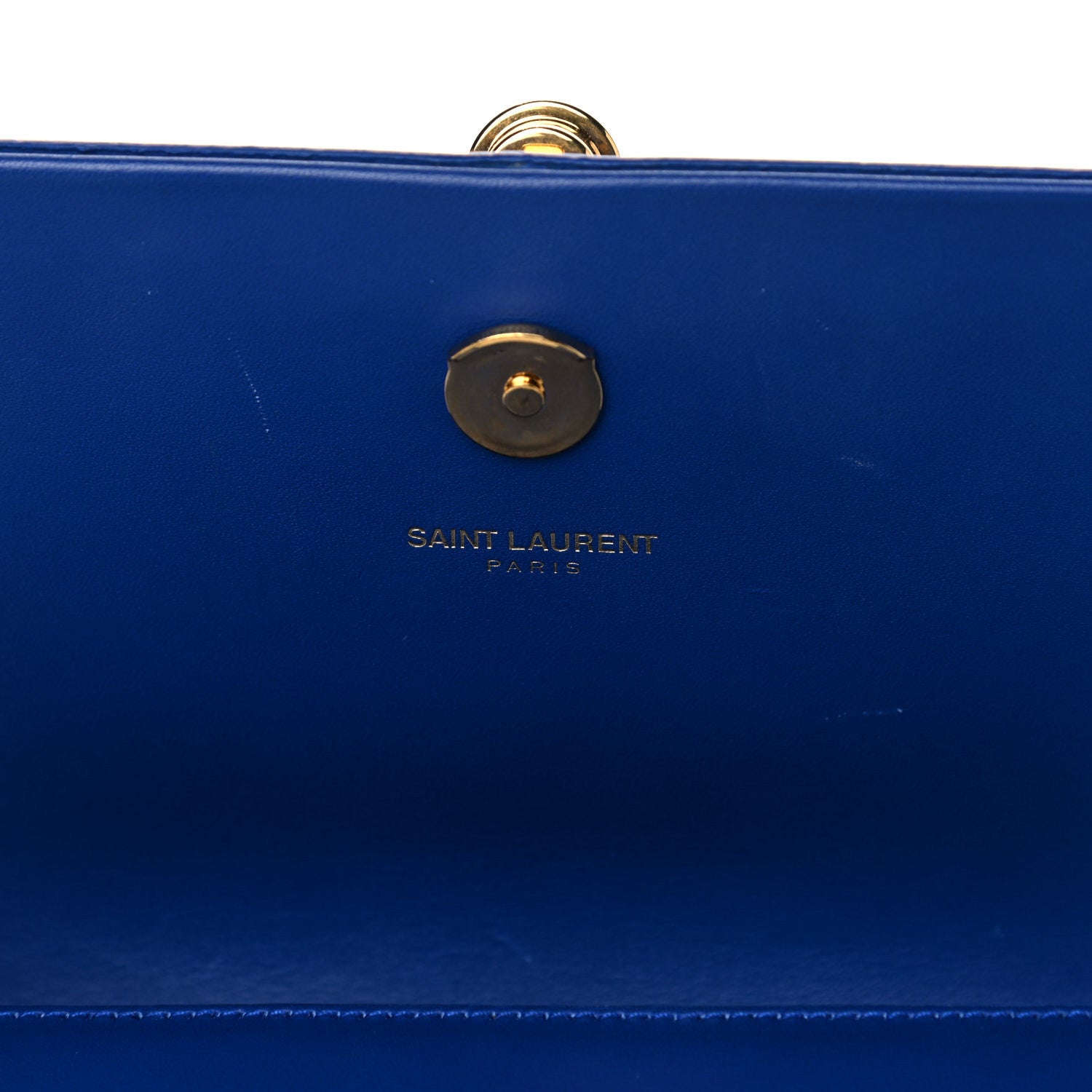 Saint Laurent Calfskin Small Classic Monogram Kate Tassel Satchel Royal Blue 6 of 16
