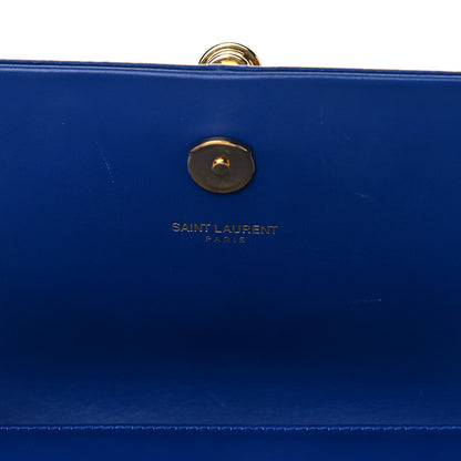 Saint Laurent Calfskin Small Classic Monogram Kate Tassel Satchel Royal Blue 6 of 16