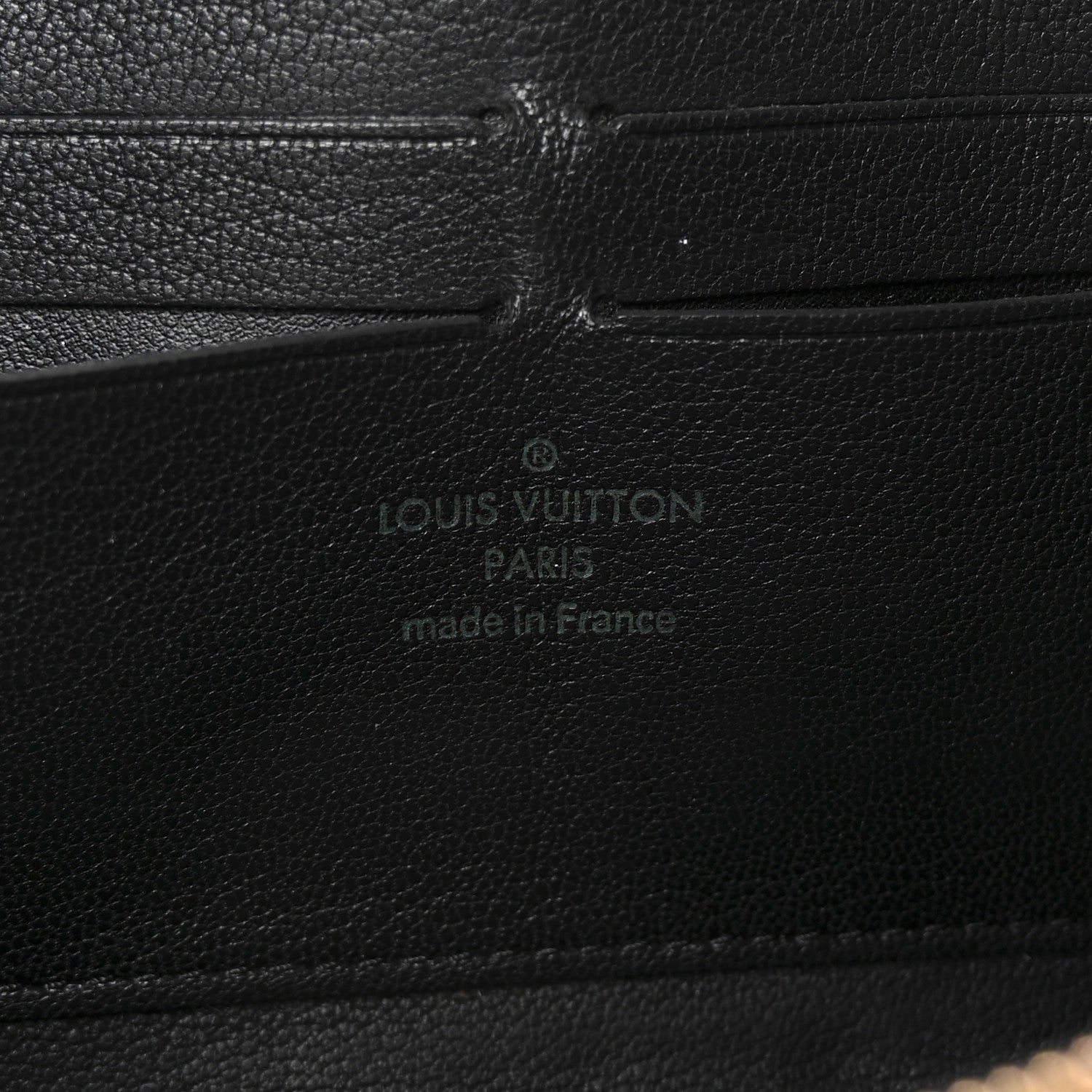 Louis Vuitton Snakeskin Monogram Zippy Wallet Black 1758693