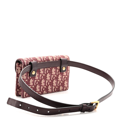 Christian Dior Oblique Saddle Belt Bag Bordeaux 3 of 10