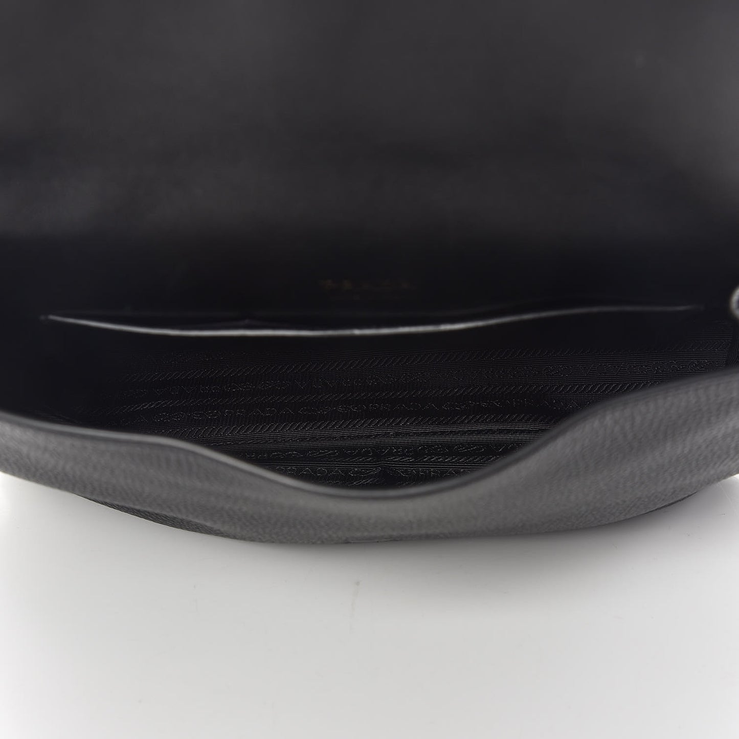 Vitello Daino Flap Shoulder Bag Black