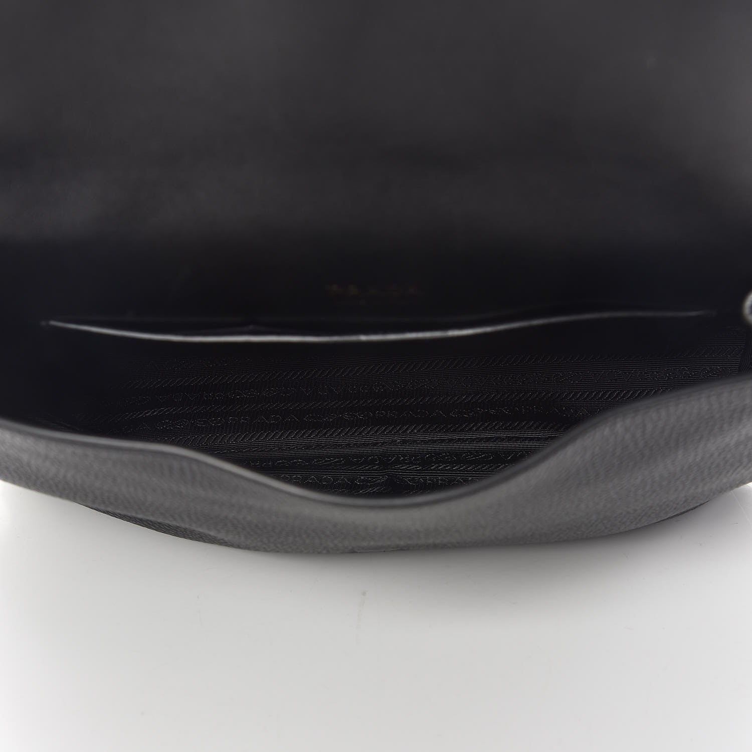 Prada Vitello Daino Flap Shoulder Bag Black 6 of 10
