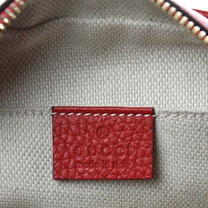 Gucci Pebbled Calfskin Small Soho Disco Bag Tabasco Red 6 of 9
