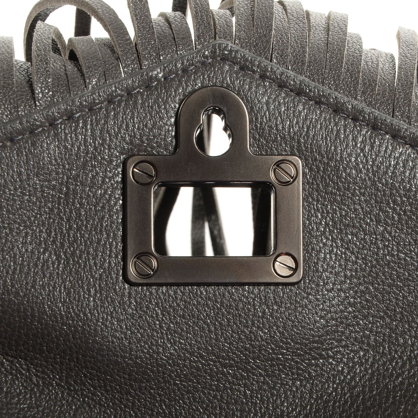 Lambskin PS1 Fringed Large Satchel London