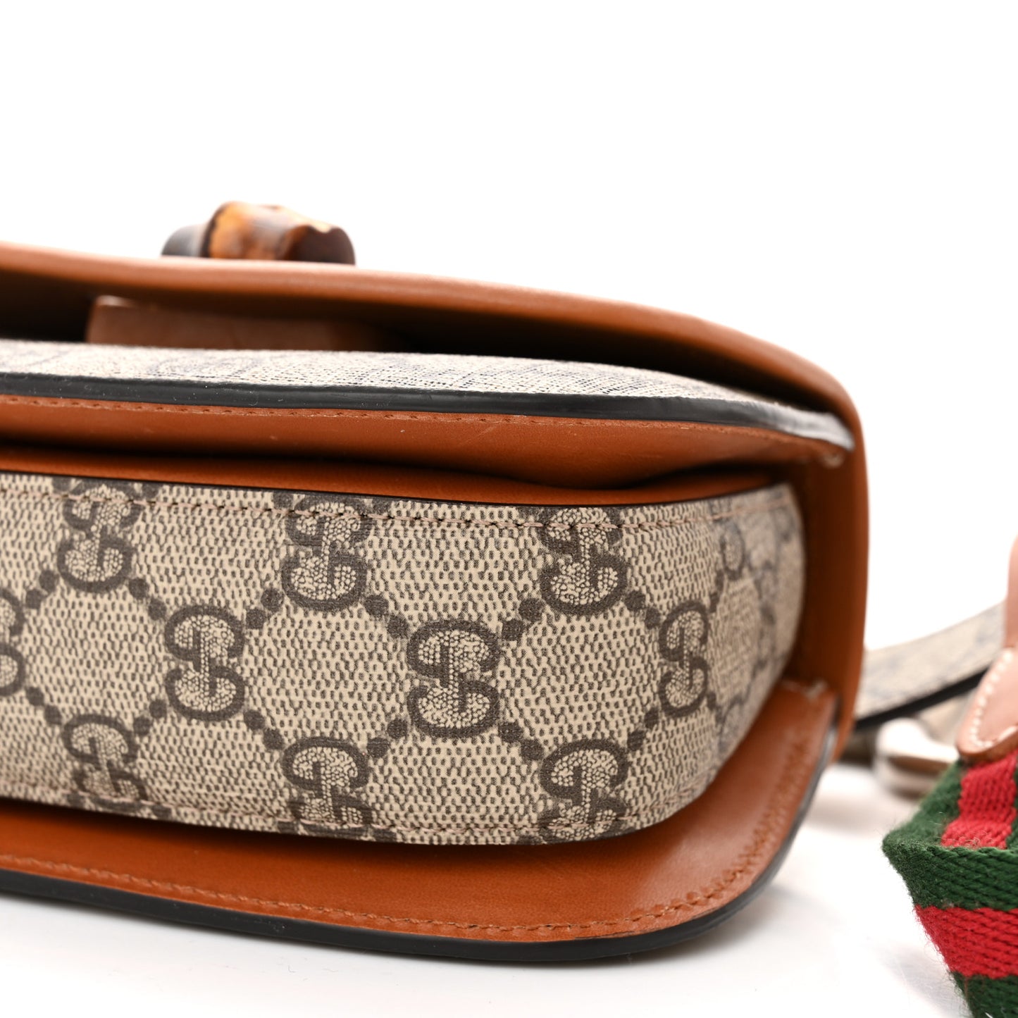 GG Supreme Monogram Web Bamboo Mini 1947 Belt Bag 95 38 Beige