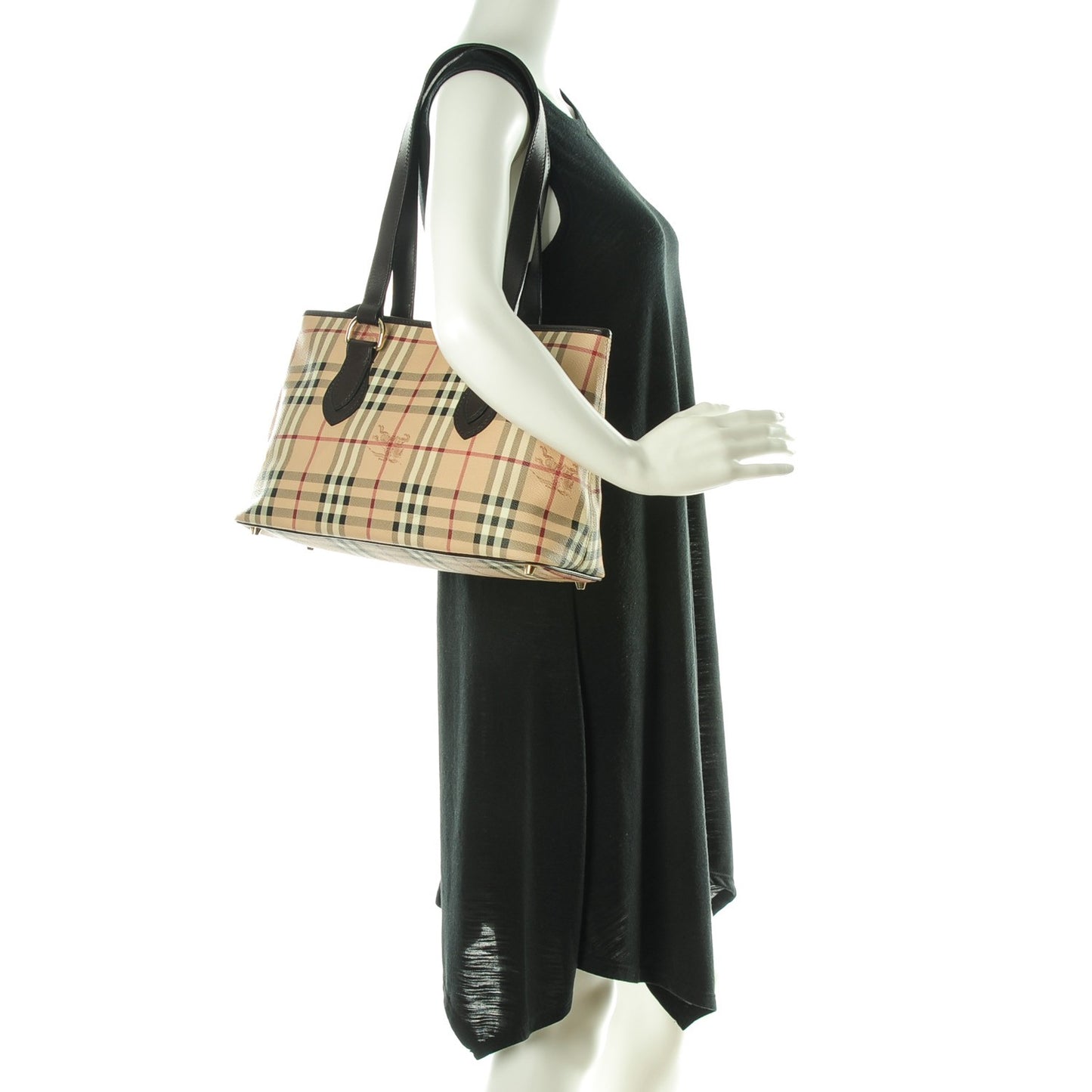 Haymarket Check Medium Regent Tote Chocolate