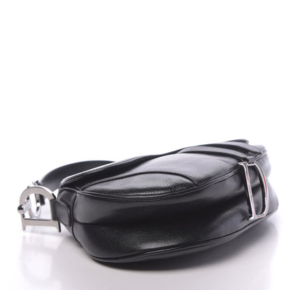 Christian Dior Calfskin Saddle Bag Black 4 of 10