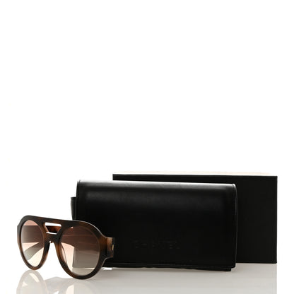 Chanel Resin Crystal Polarized Sunglasses 5419-B Tortoise 9 of 9