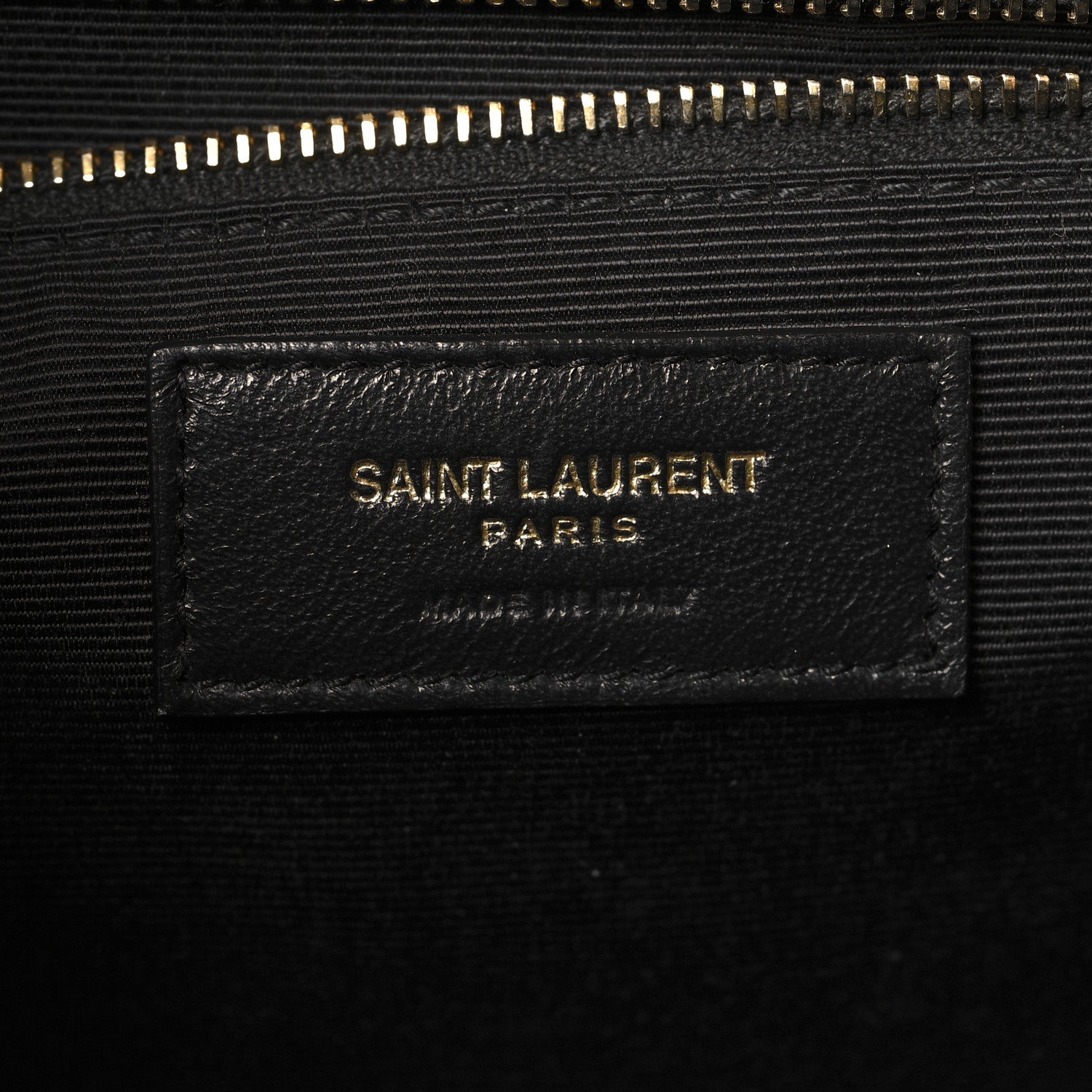 Saint Laurent Grain De Poudre Matelasse Chevron Large Monogram Satchel Black 6 of 10