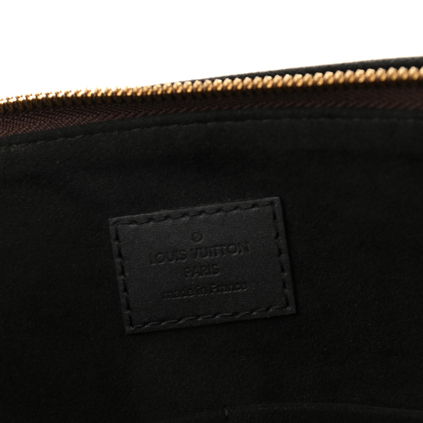 Monogram Flower Zipped Tote MM Black