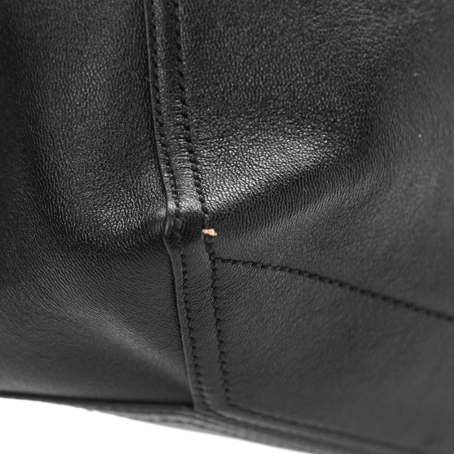 New Sakai Calfskin Lux Medium Dahlia Tote Black