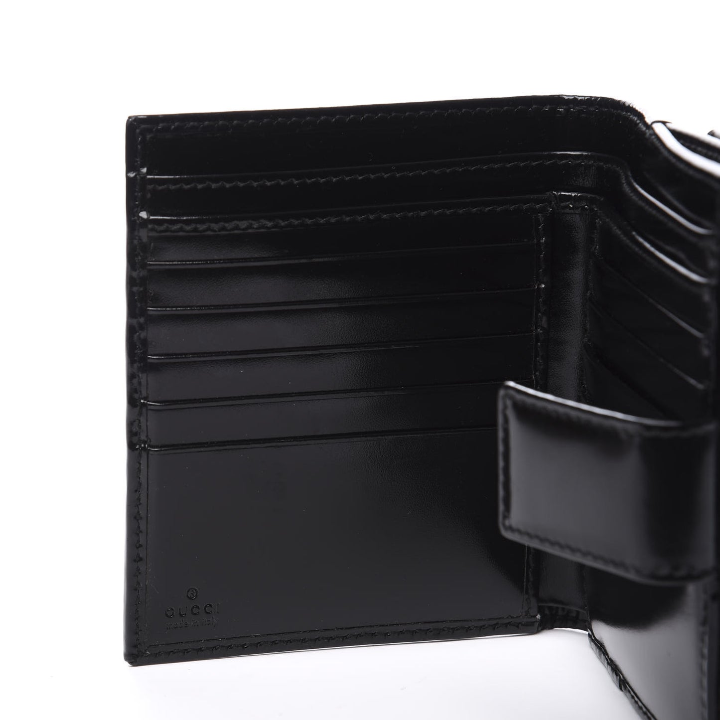 Imprime Monogram GG Pierce French Flap Wallet Black