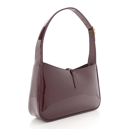 Saint Laurent Patent Le 5 A 7 Hobo Bordeaux 3 of 11