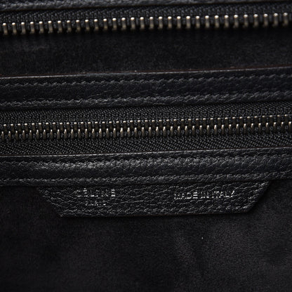 Celine Drummed Calfskin Mini Luggage Black 6 of 11