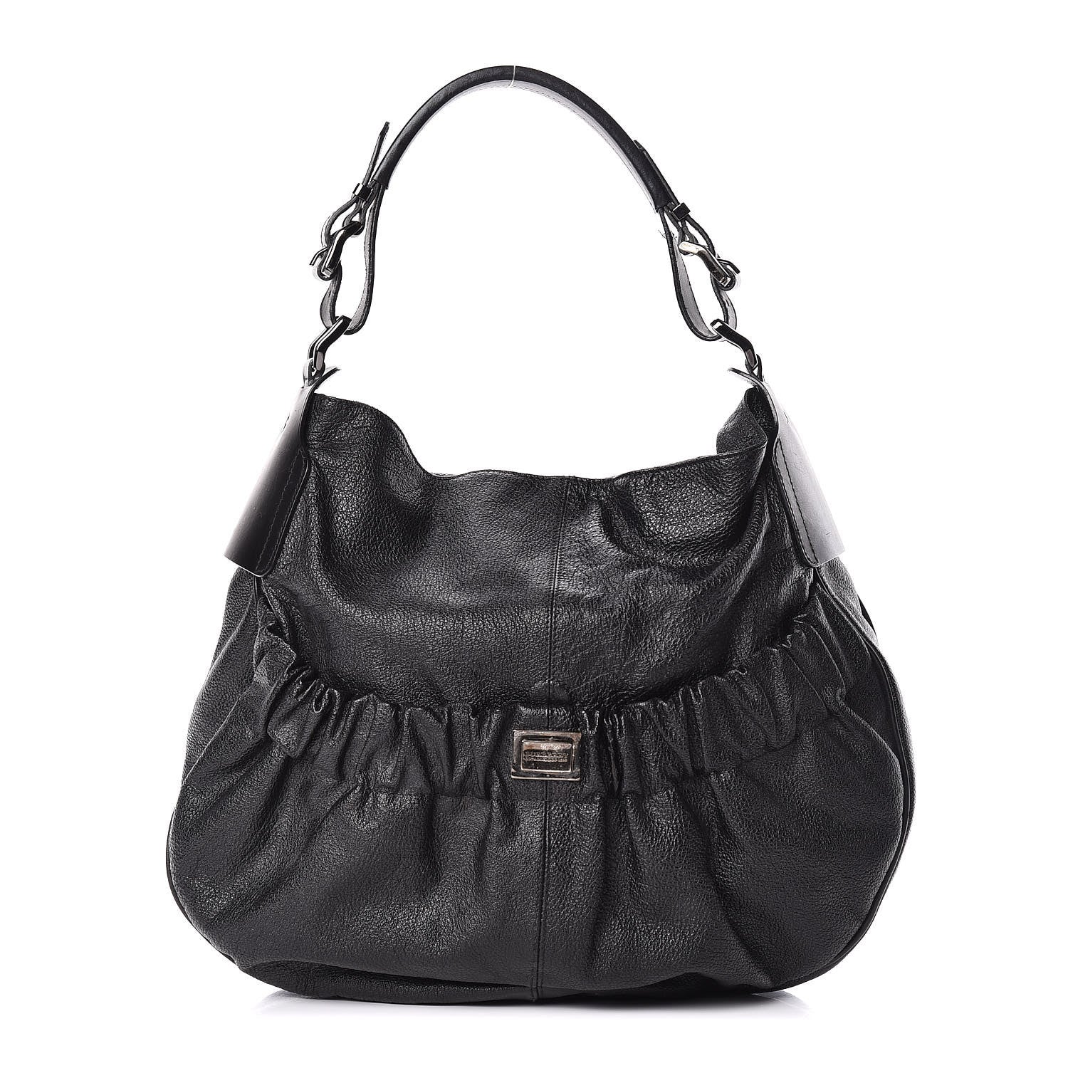 Burberry Calfskin Hobo Black 1 of 13