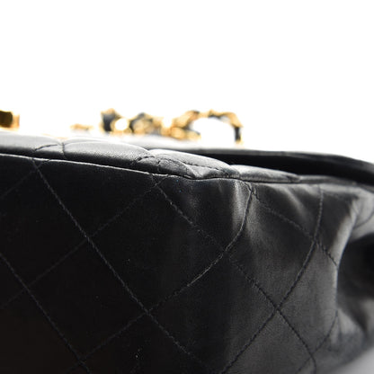 Chanel Lambskin Quilted Jumbo Single Flap Black 11 of 13