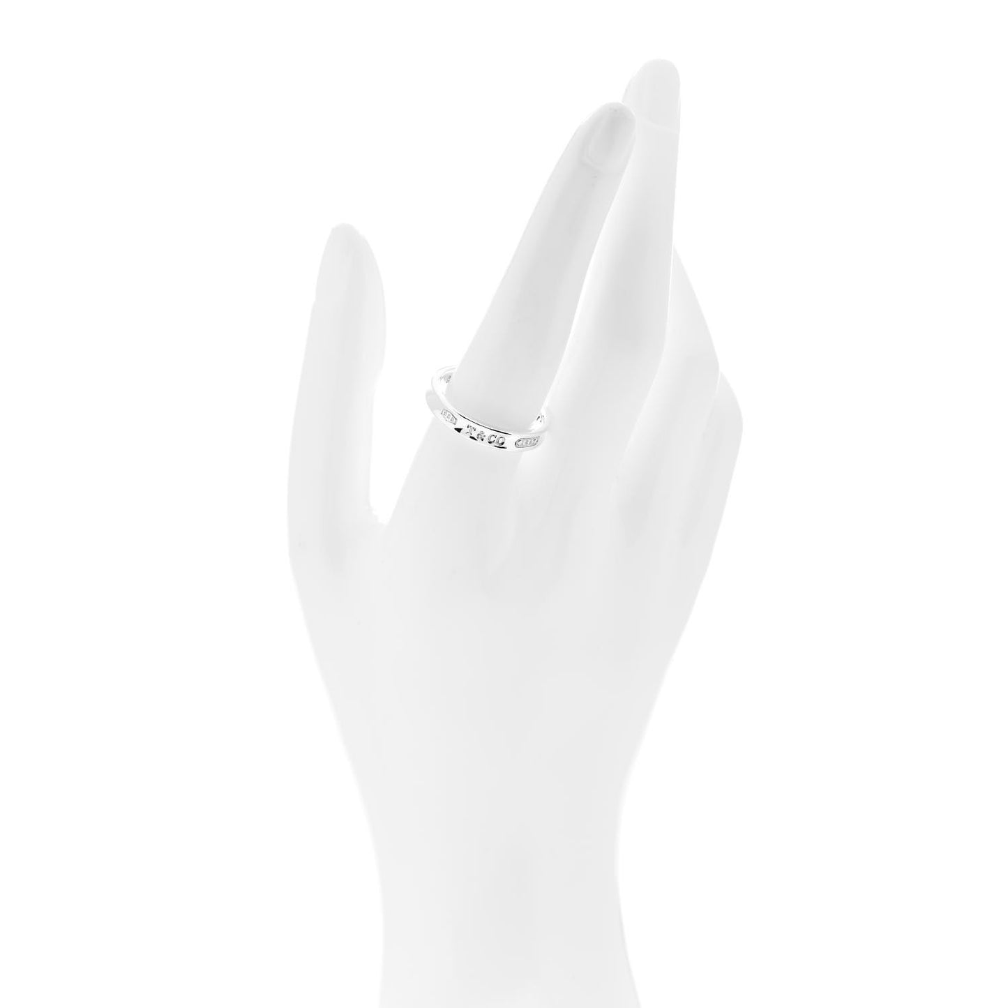 Sterling Silver Narrow 1837 Band Ring 60 9.25