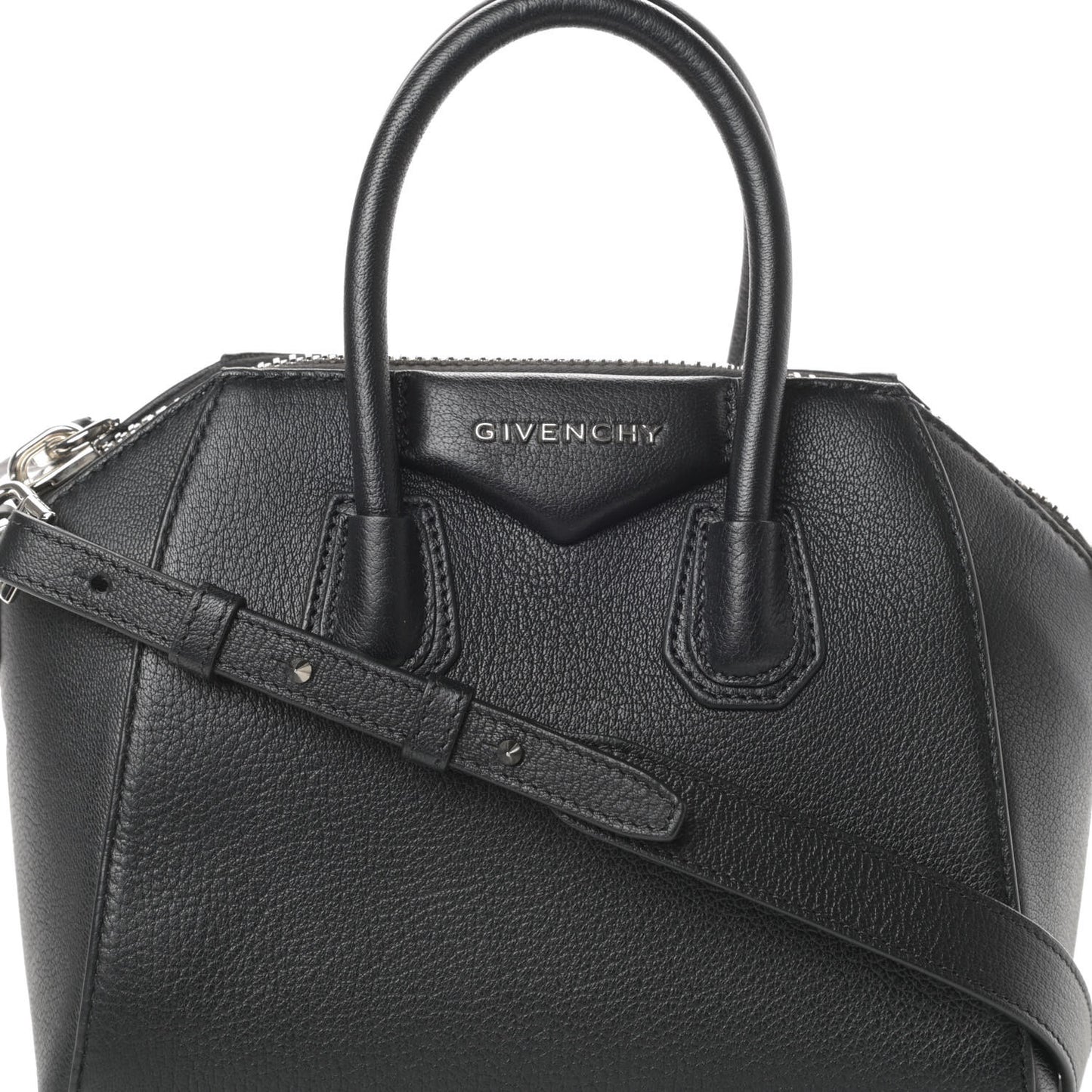 Sugar Goatskin Mini Antigona Black
