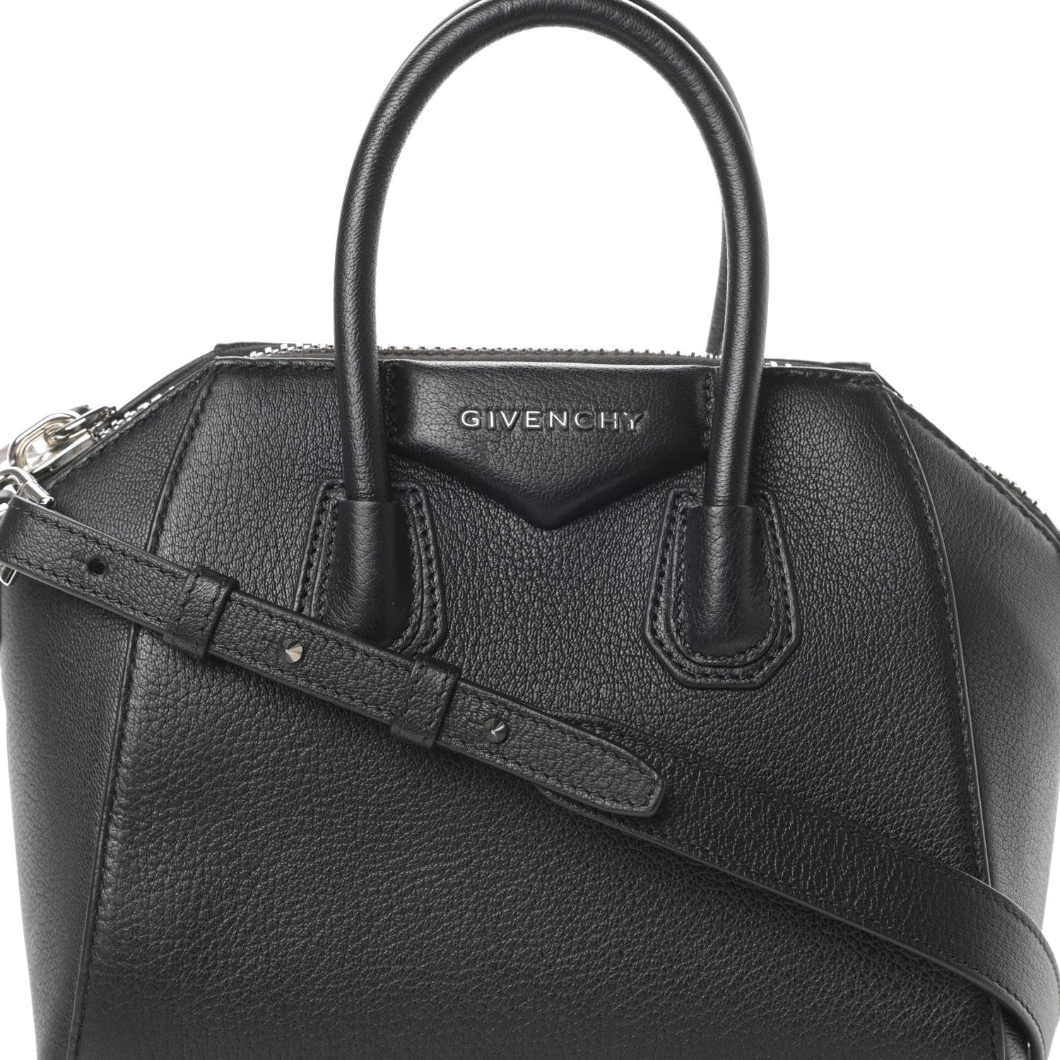 Givenchy Sugar Goatskin Mini Antigona Black 7 of 9