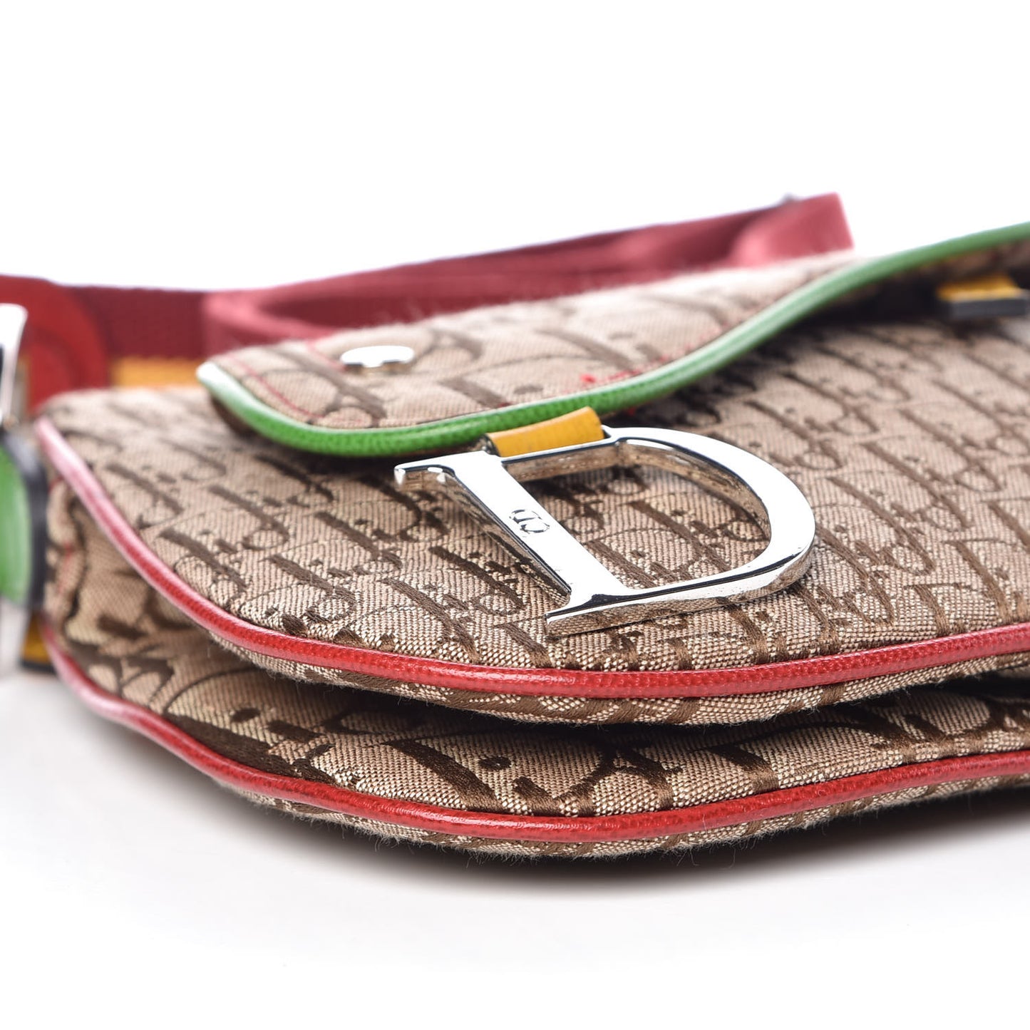 Monogram Rasta Double Saddle Beige