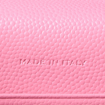 Saint Laurent Grain De Poudre Matelasse Chevron Monogram Envelope Chain Wallet Indian Pink 6 of 10