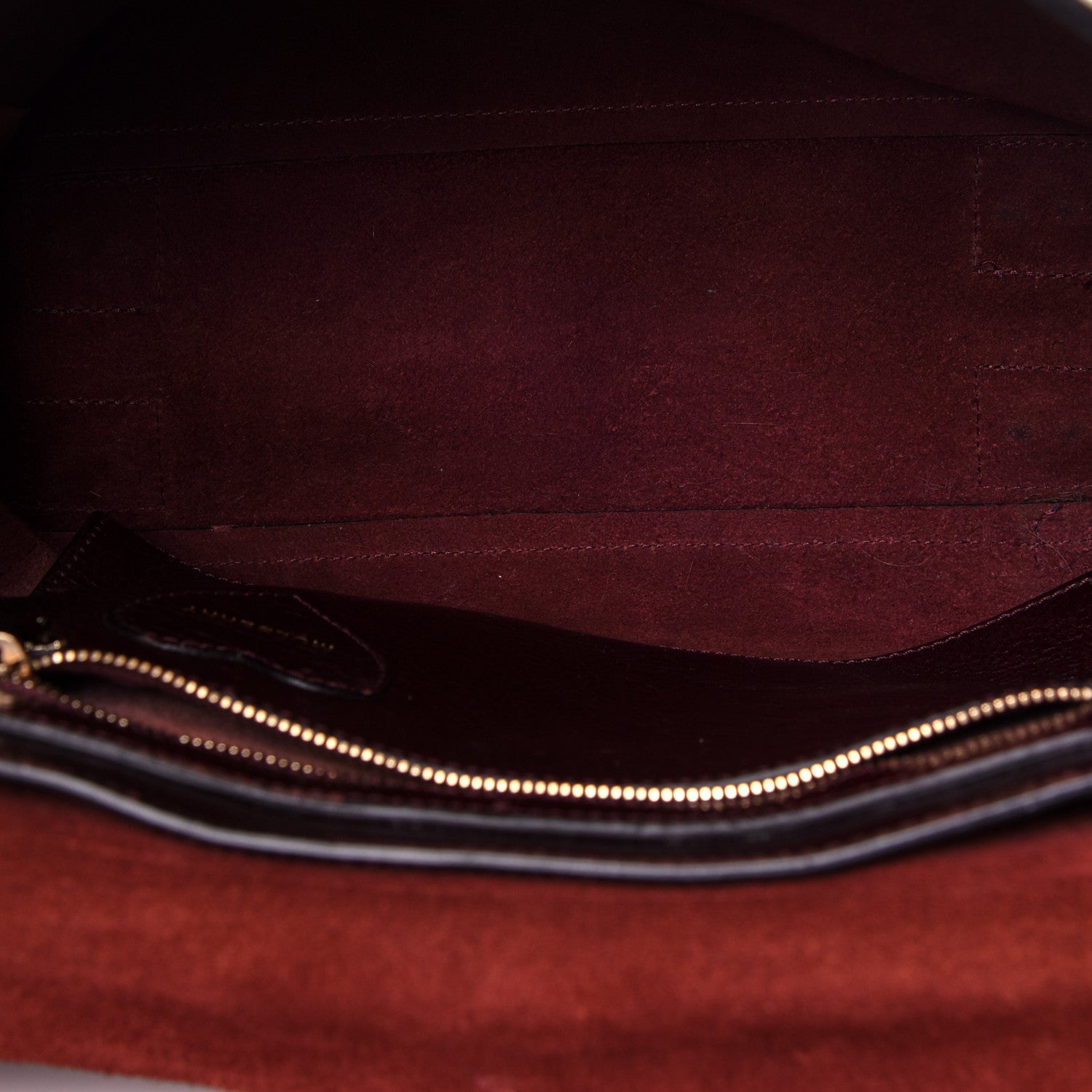 Mulberry Natural Leather Cara Delevigne Convertible Satchel Oxblood 4 of 9