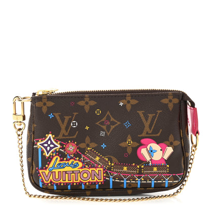 Louis Vuitton Monogram 2020 Christmas Animation Roller Coaster Mini Pochette Accessories Pivoine 1 of 8