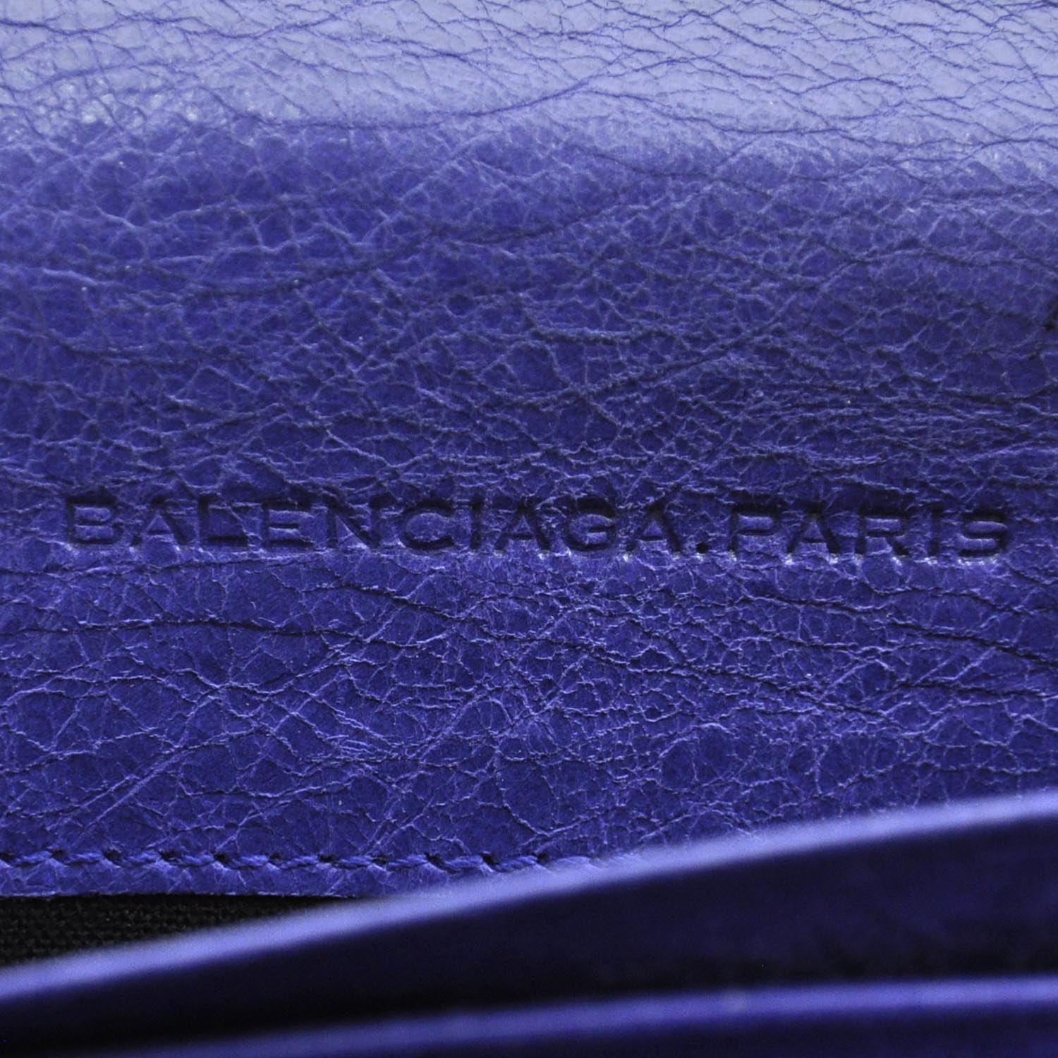 Balenciaga Agneau Giant 12 Rose Gold Hardware Money Wallet Bleu Lavande 10 of 12