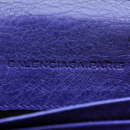 Balenciaga Agneau Giant 12 Rose Gold Hardware Money Wallet Bleu Lavande 10 of 12