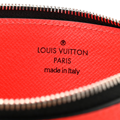 Louis Vuitton Taigarama Coin Card Holder Fire Red 6 of 7