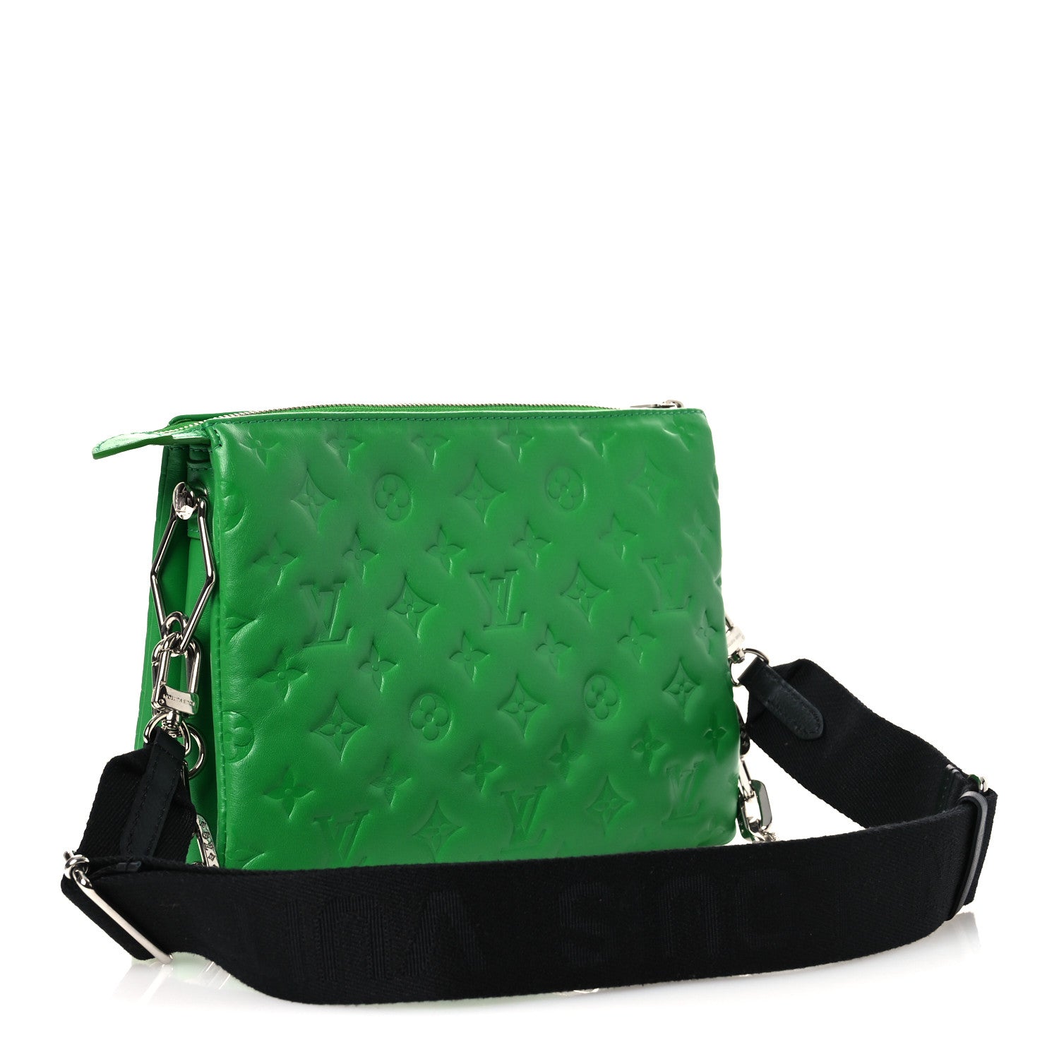 Louis Vuitton Lambskin Embossed Monogram Coussin PM LV Motion