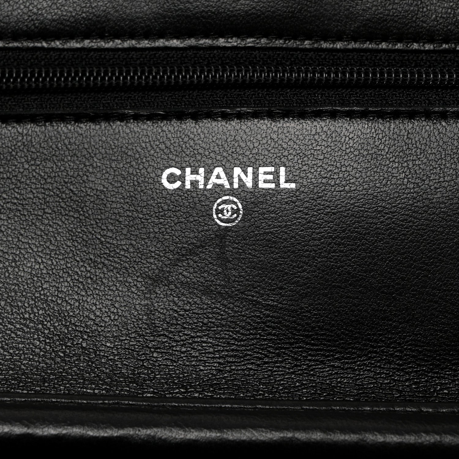 Chanel Lambskin Quilted Wallet On Chain WOC Black 6 of 13