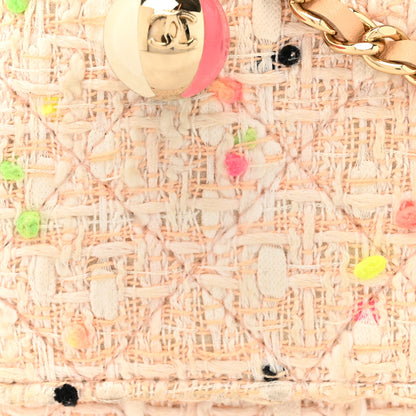 Chanel Candy Cotton Tweed & Beach Ball Wallet On Chain WOC Multicolor 9 of 14