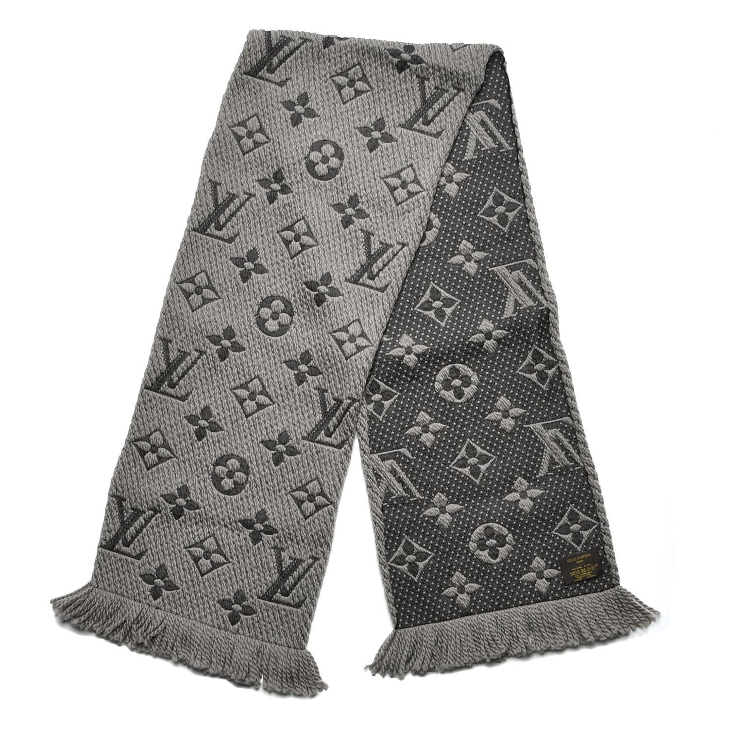 Wool Silk Logomania Scarf Verone