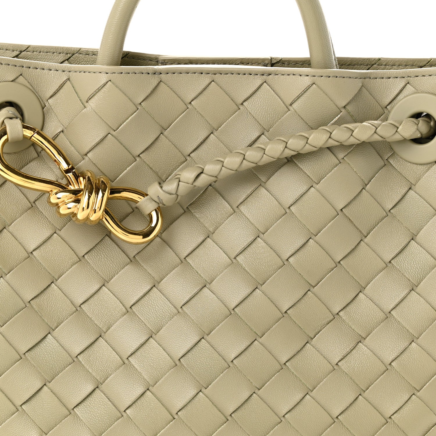 Bottega Veneta Nappa Intrecciato Small Andiamo Shoulder Bag Travertine 6 of 8