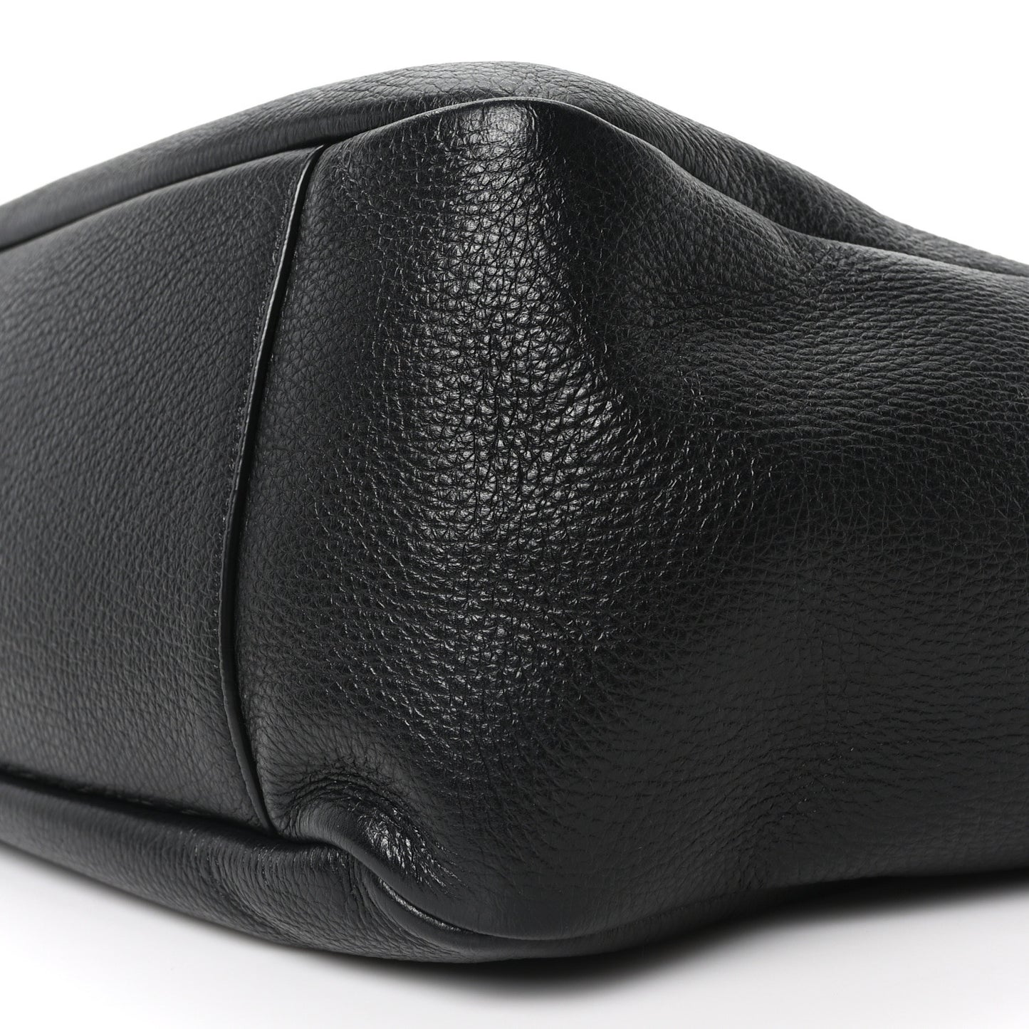 Grained Deerskin Bea Tote Black