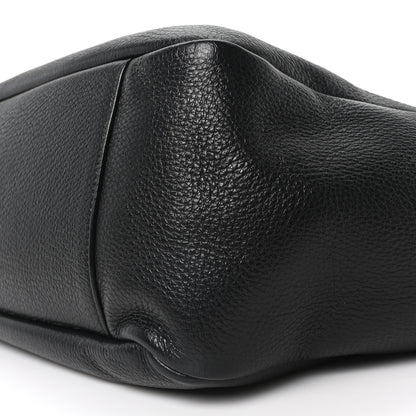 Saint Laurent Grained Deerskin Bea Tote Black 10 of 11