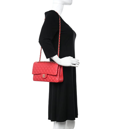 Chanel Caviar Quilted Medium Double Flap Red 2 of 11