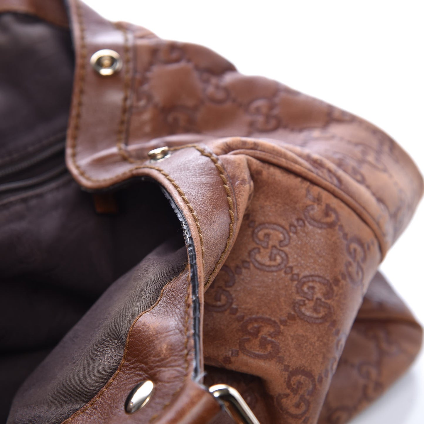 Guccissima Medium Sukey Tote Brown